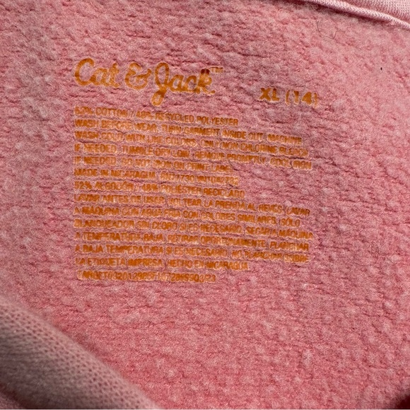 Pink Cat and Jack Fleece Pullover Hoodie and DKNY Waffle Knit Pullover Hoodie - Picture 4 of 11